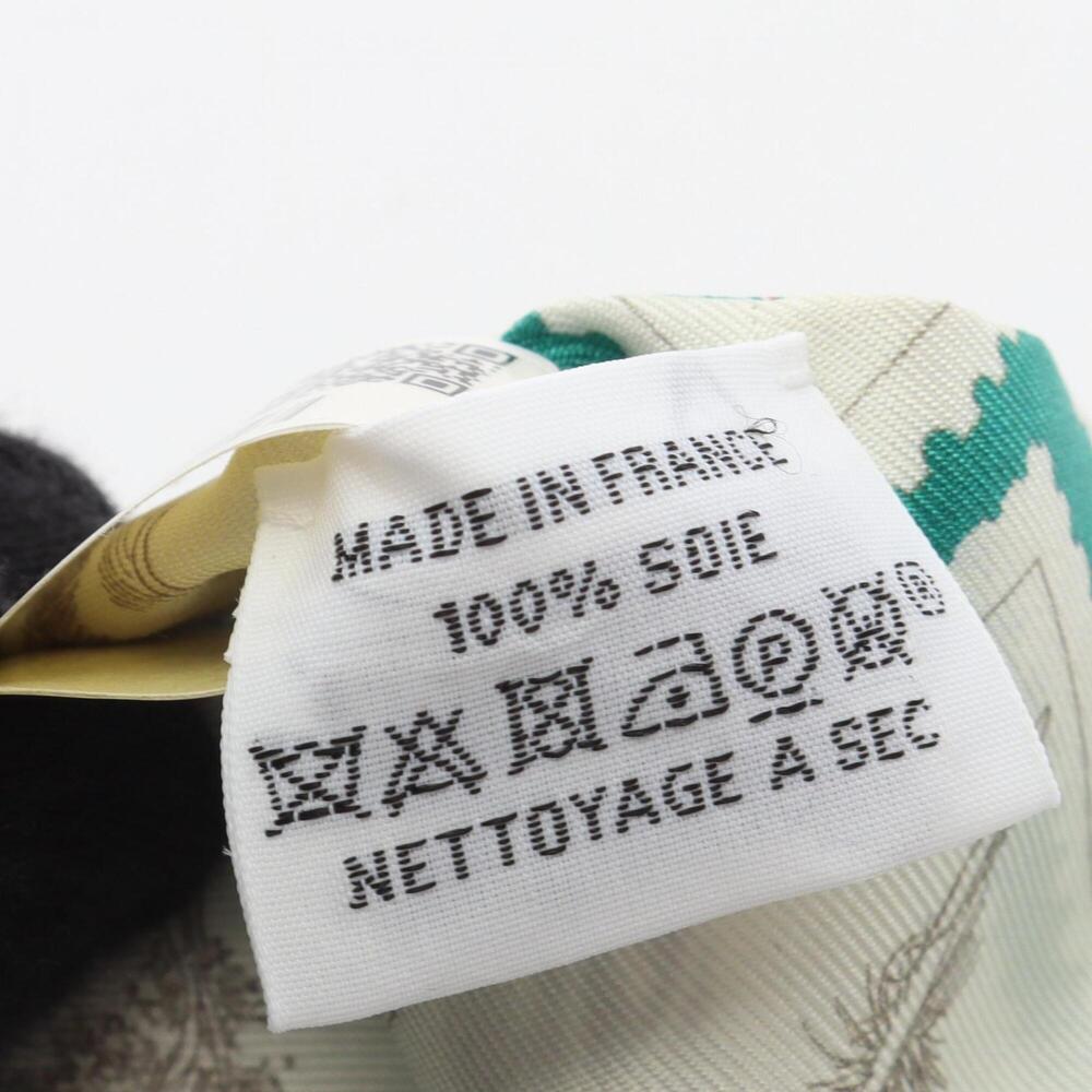 HERMES Authentic White Silk Scarf - Picture 5 of 6